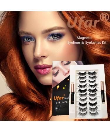Magnetic Eyeliner and Lashes Kit 2021 Upgraded - Totally No Glue Needed Magnetic Eyelashes with Eyeliner Kit Waterproof Long Lasting Cruelty Free - Buy Online on GoSupps.com