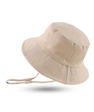 XIAOHAWANG Baby Boy Sun Hat Infant Toddler Dinosaur Bucket Hats Summer Baby Boys Beach Caps 2-4 Years Khaki