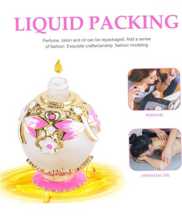 Beaupretty 15 Dragonfly Perfume Bottle Empty Refillable Essential Oil Bottle Retro Decor Refillable Perfume Bottle Arabic Decor Terrarium Travel Vintage Pink Decorative Bottle Glass 15 ml Pink - Buy Online on GoSupps.com