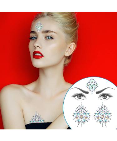 PIAOPIAONIU Rhinestone Face Jewels Gem Bindi & Body Jewelry Stickers - Sparkle and Shine with Nipple and Face Rock Tattoos - Buy Online on GoSupps.com