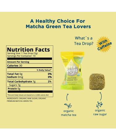 Sweetened Organic Loose Leaf Tea | Caffeinated Instant Matcha | Handcrafted Herbal Tea Drops | Perfect Gift for Tea Lovers - Buy Online on GoSupps.com