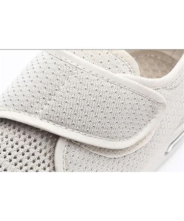 Buy Men's Orthopedic Diabetic Shoes - Comfortable Breathable Adjustable Walking Shoes for Swollen Feet Edema Arthritis - Size 6.5 Beige - Buy Online on GoSupps.com