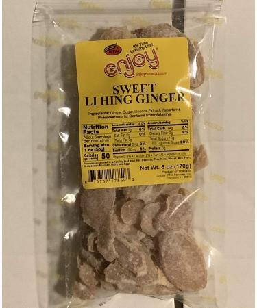 Enjoy Hawaii Snacks (Sweet Li Hing Ginger, 6 Ounce)