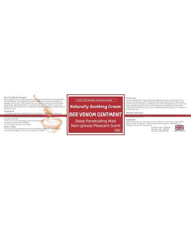 Max Strength Bee Venom Cream Natural Organic Soothing Treatment for Psoriasis Rash Jock Itch Stubborn Ringworm Itchy Dry Skin - All Body Skin for Children & Adults 4 Fl Oz (Pack of 1) - Buy Online on GoSupps.com