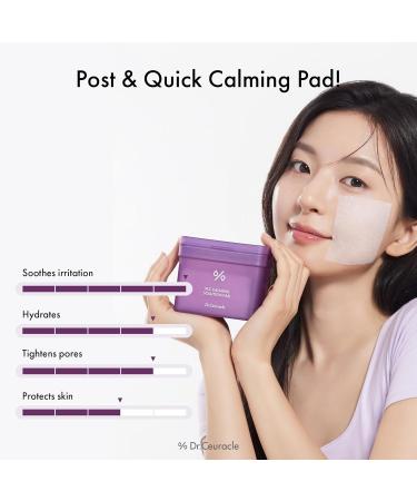 Dr.Ceuracle PLC Calming Solution Pad - Instant Calming and Soothing Toner Pad for Sensitive Skin Korean Post Laser Skincare (130 Pads) - Buy Online on GoSupps.com