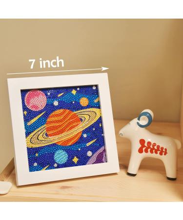 Aclarastra Space Diamond Painting Kit for Kids - Space Themed Gem Art with Frame | Boys Gifts Ages 6-12 | Planet Decor Arts and Crafts Toy - Buy Online on GoSupps.com