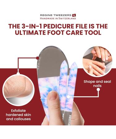 Regine Switzerland 3pc Nano File Set - Heavy Duty Glass Nail Files with Case Kit - Buy Online on GoSupps.com