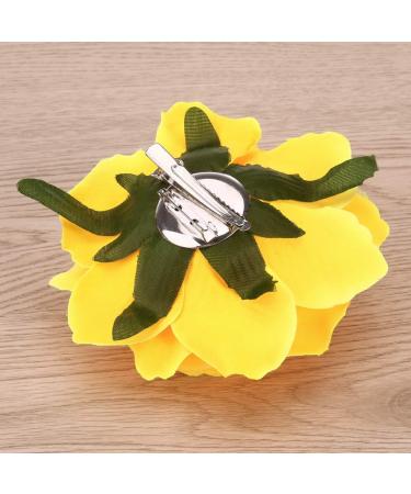 Beaupretty 2 in 1 Rose Hairpin & Corsage Flower Brooch - Matt Red Hair Accessories for Weddings & Parties | Giallo 11.0cm - Buy Online on GoSupps.com