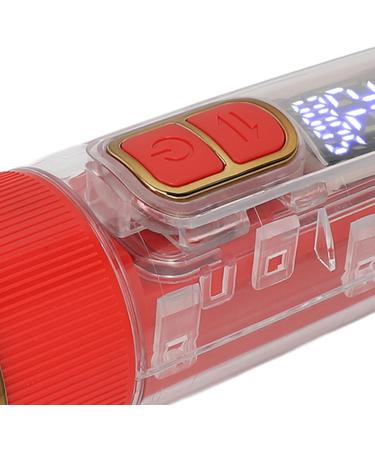 Buy Transparent Electric Hair Clipper | Hair Cutting Kit with 4 Guided Combs - Rechargeable & Ergonomic - Ideal for Salon Use (Red - Buy Online on GoSupps.com