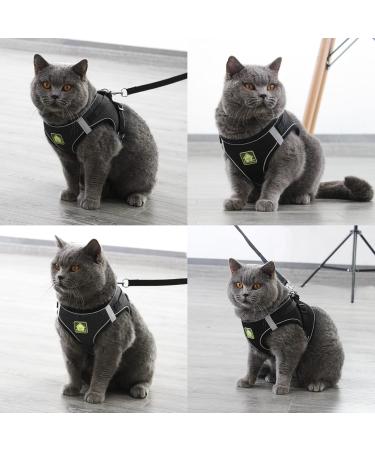 Neuwehe Cat Dishes with Leash Set - Adjustable Soft Cat Bowls with Cat Neck Band for Small Dogs & Big Cats (Black Size S) - Outbreak-Proof & Durable - Buy Online on GoSupps.com