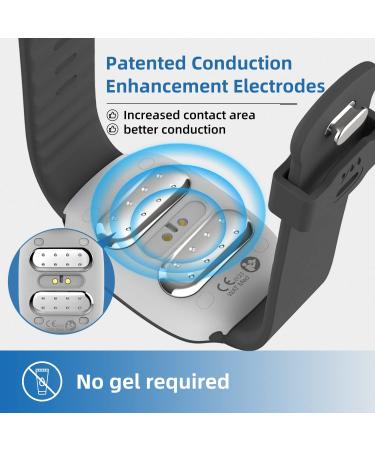 EmeTerm Fashion Electrode Stimulator for Nausea Relief - Rechargeable, Drug-Free Wrist Bands in Black - Buy Online on GoSupps.com
