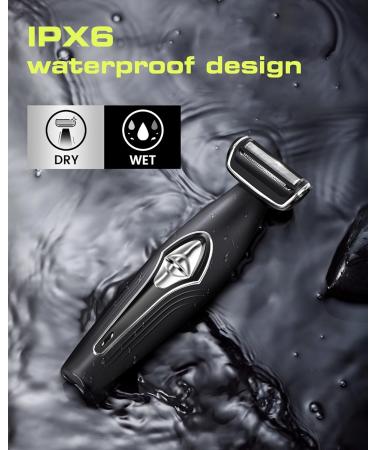 Ferrisa Back Razor for Men | Long Handle Body Trimmer & Electric Facial Razor | Nasal Hair Trimmer with Replaceable Heads - Buy Online on GoSupps.com