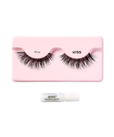 KISS Blowout Lash Collection - Reusable Pixie Artificial Eyelashes with Black Glue | 1 Pair International Shipping - Buy Online on GoSupps.com