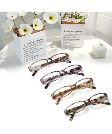 Cojwis 4 Pack Stylish Reading Glasses for Women - HD Clear Lens Multi-Colored 1.25x Magnification - International Shipping Available - Buy Online on GoSupps.com