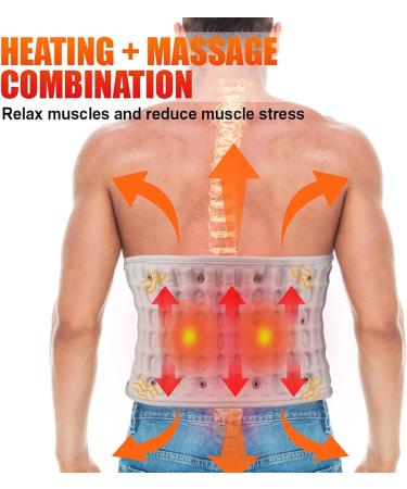 FoRes Inflatable Waist Brace Belt - Heating & Massage with Adjustable Vibration & Temperature - Improve Blood Circulation & Comfort - Buy Online on GoSupps.com