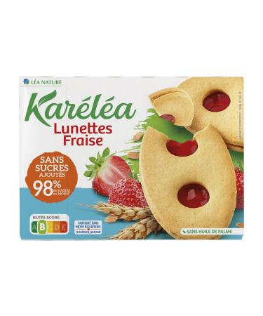 Karéléa - Strawberry Glasses - No Added Sugar - No Palm Oil - 175 g