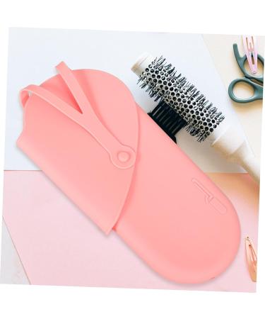 BELLIFFY Silicone Curling Iron Bag Hair Straightener Hair Dryer Bag Pink 29.50X13.50X2.00CM Pink - Buy Online on GoSupps.com