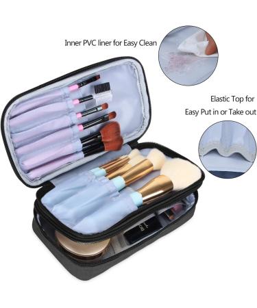 Teamoy Travel Cosmetics Brush Bag - Black 21.5cm | Ideal Makeup Accessories Organizer - Buy Online on GoSupps.com