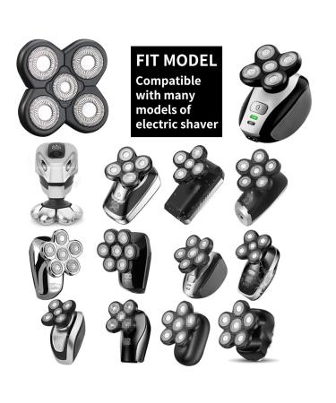 5D Black Electric Shaver Replacement Heads | Universal Blades for Freedom Grooming Shaver - Buy Online on GoSupps.com