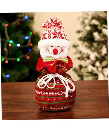 KOMBIUDA 1pc Snowman Storage Candy Bag Bags Kids Ornament Hanging Knitted Portable Christmas Adorable 1 count (Pack of 1) As Shown - Buy Online on GoSupps.com