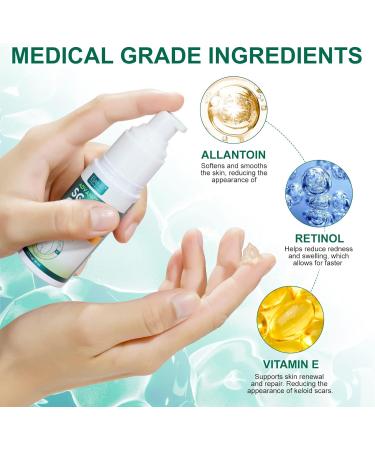 Advanced Silicone Scar Gel - Natural Treatment for Old & New Scars - C-Section Keloid & Tummy Tuck Surgery - 50ML - Buy Online on GoSupps.com