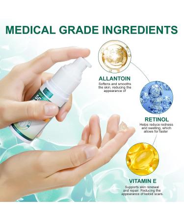 Scar Removal Gel - 50ML | Silicone Cream for C-Section, Stretch Marks, Acne & Surgery Scars - Buy Online on GoSupps.com