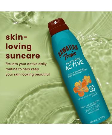 Hawaiian Tropic Island Sport Sunscreen Spray SPF 30 - 6oz - Buy Online on GoSupps.com