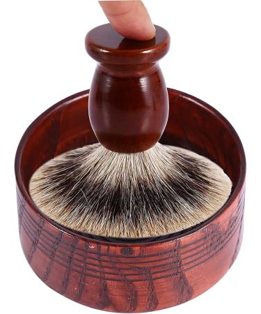 Wooden Shaving Bowl Natural Bowl Durable Man for Daily Use Travel - Buy Online on GoSupps.com