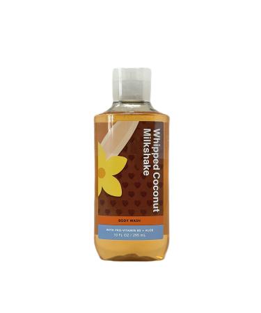 Bath and Body Whipped Coconut Milk shake Body Wash 10 Fl oz / 295 ml Fragrance notes: vanilla ice cream toasted coconut and sugared amber (Pack of 1)