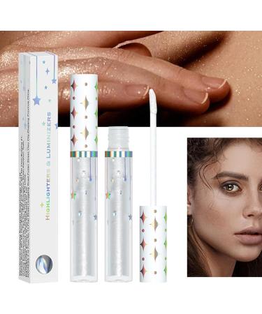 Liquid Highlighter | Highlight Beauty Wand Water-resistant Natural Glossy Finish Lightweight Lasting Illuminator Makeup for Face 01# 1 count (Pack of 1) - Buy Online on GoSupps.com