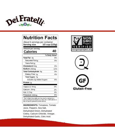 Dei Fratelli Stewed Tomatoes 28oz 6 Pack - Premium Quality Ingredients - Buy Online on GoSupps.com