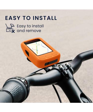 kwmobile Case for Wahoo Elemnt Bolt V2 - Black Orange Silicone GPS Bicycle Protective Cover - Durable & Lightweight - Buy Online on GoSupps.com