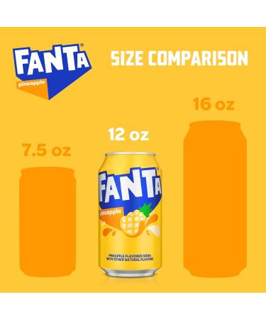 Buy Fanta Pineapple 12-Pack (355ml) - Refreshing Pineapple Soda for International Delivery - Buy Online on GoSupps.com