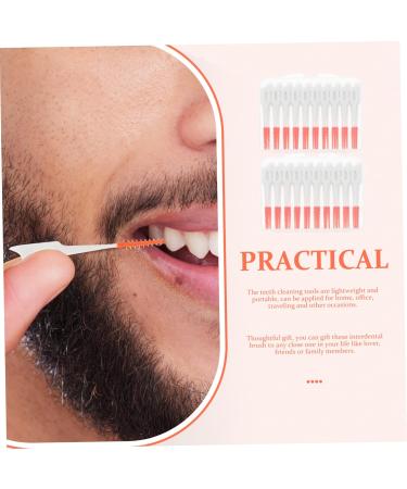 Gatuida 80ST Interdental Brushes - Refillable Ortho Floss Tools for Dental Care | TPE Dental Silk Picks - 1 Pack Orange - Buy Online on GoSupps.com