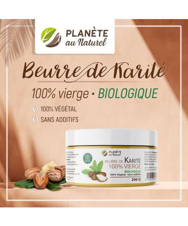 Shea Butter 200g - Organic - 100% virgin - 100% vegetable - without additives - Unrefined - Buy Online on GoSupps.com