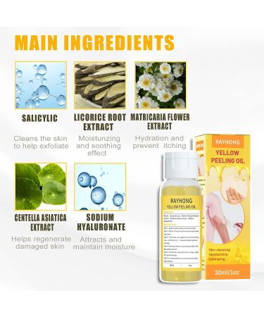 Extra Strength Yellow Peeling Oil 30ML - Lighten Dark Spots, Brighten Complexion - For Face & Body - Suitable for Dark Skin - Buy Online on GoSupps.com