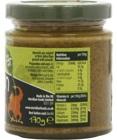  Meridian Meridian Almond Butter 170g - Buy Online on GoSupps.com