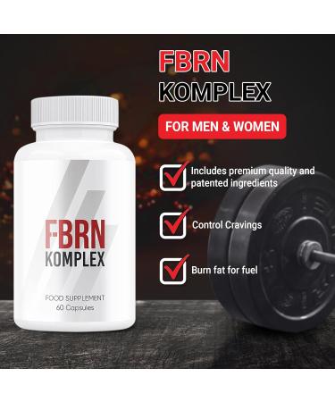 FBRN Komplex Weight Loss Support 60 Capsules - 1 Month Supply for Men & Women - Daily Dose - Buy Online on GoSupps.com