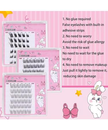 Dorolab - Dorolab Lashes Dorolab Eyelashes Dorolab Reusable Self Adhesive Eyelashes Dorolab Self Adhesive Eyelashes No Glue Needed (MIX*3 Pcs) - Buy Online on GoSupps.com