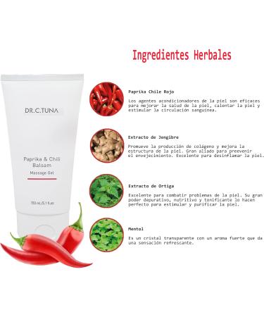 Farmasi Paprika & Chilli Balsam Massage Gel 150ml - Soothing & Regenerating Formula | International Shipping Available - Buy Online on GoSupps.com