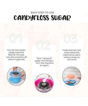Baking Beauty and Beyond Toffee Flavour Premium Floss Sugar for Cotton Candy - 800g Bulk Flossing Sugar with Natural Ingredients | Perfect for Every Occasion - Buy Online on GoSupps.com
