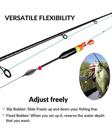 THKFISH Fishing Bobbers - Slip Bobbers for Crappie Fishing, Balsa Floats in 3 Sizes - 5pcs 1/6oz (5g) - Buy Online on GoSupps.com