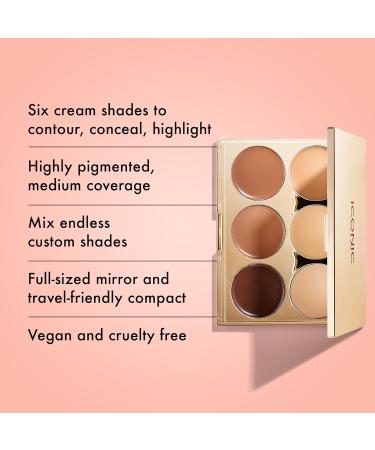 ICONIC LONDON Multi Use Sculpting Palette - Contour Conceal & Highlight | Cruelty-Free & Vegan Makeup | Shop Internationally - Buy Online on GoSupps.com