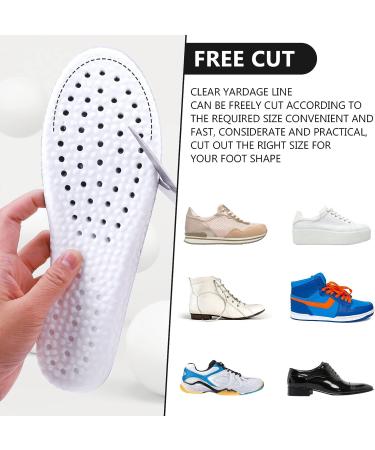 Memory Foam Cropable Comfort Insoles for Women US 5-8 - Shock Absorption Support Pads - Breathable Sports Insoles - Black - Buy Online on GoSupps.com