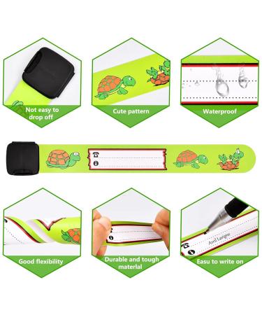Emergency SOS Bracelet for Kids - 8 Pieces Waterproof Name Bracelets for Boys & Girls | Anti-Loss Travel Accessory - Buy Online on GoSupps.com