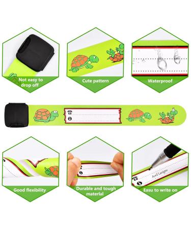 8-Piece Emergency Safety Bracelet Set for Kids | Waterproof ID SOS Bracelets for Toddlers & Young Girls - Anti-Lost & Reusable - Buy Online on GoSupps.com
