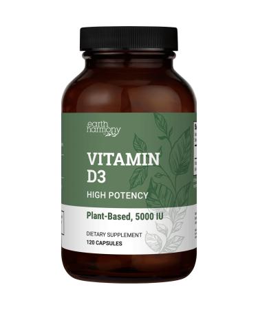 Vegan Vitamin D3 5000 iu Supplement - Pure High Potency D3 Vitamin 5000 iu Supplements For Immune Health & Strong Bones Support - Vitamin D 5000 iu - 120 Capsules 4-Month Supply of Vit D3