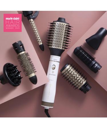 Bellissima 8-in-1 Interchangeable Hot Air Brush Dryer and Volumizer with Ion Technology, Ceramic and Keratin Coated Brushes - 1000W UK Plug - Buy Online on GoSupps.com