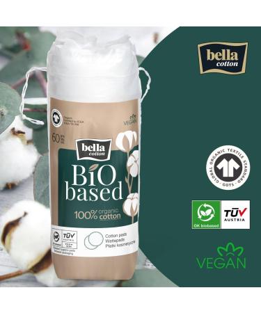 Bella Organic Cotton Pads - 4 x 60 Pieces | Eco-Friendly & Versatile Cotton Pads for Home & Travel - Buy Online on GoSupps.com