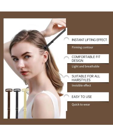 Adjustable Elastic Face Lift Belt Polyester Slimming Headbands To Minimize Double Chin And Contouring Jaw Line Brown - Buy Online on GoSupps.com